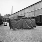 Trelleborgs Gummifabrik, reklamfoto för presenning.