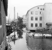 Mölndalsån, uppströms Forsebron, den 1/6-1961.