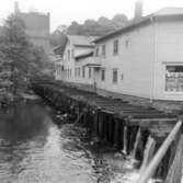 Mölndalsån, uppströms Forsebron, den 1/6-1961.