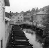 Mölndalsån, uppströms Forsebron, den 1/6-1961.