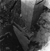 Byggnad 19. Förstärkning av bjälklag genom megapålning.