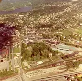 Flygfoto över Papyrus fabriksområde, 9/6-1969.