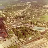 Flygfoto över Papyrus fabriksområde, 9/6-1969.