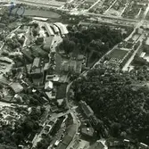 Flygfoto över Papyrus fabriksområde, 9/6-1969.