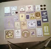 Etiketter för exportpackning.