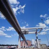 Exteriörbild från Papyrus Nymölla AB. Ledning från massabruket.