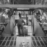 Interiörbild från Papyrus Nymölla AB. Rullpackning.