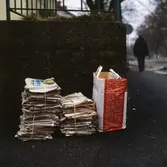 Tidningsinsamling, returpapper, tidningar.