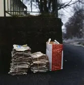 Tidningsinsamling, returpapper, tidningar.