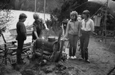 Annestorpsdalens scoutkårs läger vid Djursjön i Lindome, år 1983. 