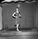 Underhållning vid SSU:s kamratfest i Folkets park i Huskvarna.