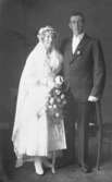 Brudparet Linnéa och Gustaf Gunnarsson, Smögen, 1921