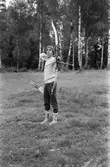 Bågskytt i Lindome bågskytteklubb, år 1983.

För mer information om bilden se under tilläggsinformation.