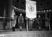 Svenska Missionsförbundets Ungdom, SMU, har möte i universitetsaulan, Uppsala september 1933