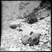 Fornlämning nr 47.Skadat vi grustäkt Hästbräckan Östad