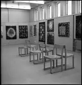 Trollhättan. Gamla varmbadhuset. Utställningen: Lapptäcke. 7-21/12 1969