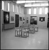 Trollhättan. Gamla varmbadhuset. Utställningen: Lapptäcke. 7-21/12 1969