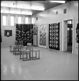 Trollhättan. Gamla varmbadhuset. Utställningen: Lapptäcke. 7-21/12 1969