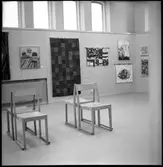 Trollhättan. Gamla varmbadhuset. Utställningen: Lapptäcke. 7-21/12 1969