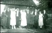 Gustav Sahlqvists bröllop med Helga, född i gården.