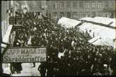 Stora torget, marknadsdag på 1890-talet.