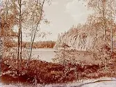 Falkasjön och Falkaberget, sjöutsikt.
Beställningsnr: TY-438.