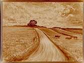 Oljemålning, Landskap av konstnären Martin Berg, 1933.
Ägare Grosshandlare Albin Rapp