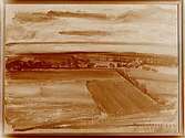 Oljemålning. Motiv: Landskap, av konstnären Martin Åberg, 1932.
Grosshandlare Albin Rapp