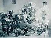 Fru Hanna Sjölanders 85 årsdag.Rumsinteriör, en kvinna.