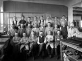 Skofabriken Pehrson & Comp. 
Interiör, 23 tillskärare.