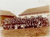 Vallby Baptistförsamling, missionshus och envånings bostadshus.