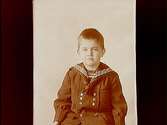 En pojke, bröstbild, Sven Lindskog.Sam Lindskogs privata bilder.