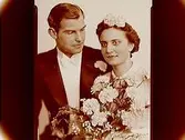 Bröllop, brudpar. Ingrid Lindskog och Erik Westlund.