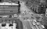 Vänstertrafik- höger 4 september 1967
Korsningen Rudbecksgatan Kungsgatan.
