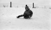 Den första snön 5 nov 1968

Barn åker pulka.