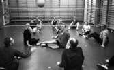 Handikapp volleyboll 21 mars 1967

Handikappade sitter på golvet i en gymnastiksal och spelar volleyboll.