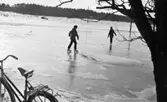 Skridskoåkning på Närkeslätten 11 mars 1966