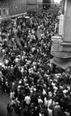 Marknadsafton 16 juni 1967

En bild på centrala staden Örebro under en marknadsafton. Det är fullt av folk på gatan och man ser affärer och byggnader runtomkring.