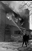 Brand i Gi-Pe kemisk-tekniska fabrik i Hjärsta. 
8 december 1967.