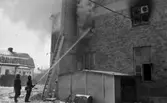 Brand i Gi-Pe kemisk-tekniska fabrik i Hjärsta. 
8 december 1967.