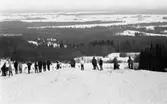 Ånnaboda 29 januari 1968

En grupp personer står i en skidbacke i Ånnaboda. De har ryggarna mot kameran. Det ligger fullt av snö på marken.