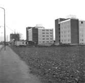 Byggnummer.
29 oktober 1959.
Bilden tagen från Rudbecksgatan. Huset till höger har adressen Sveavägen 2.