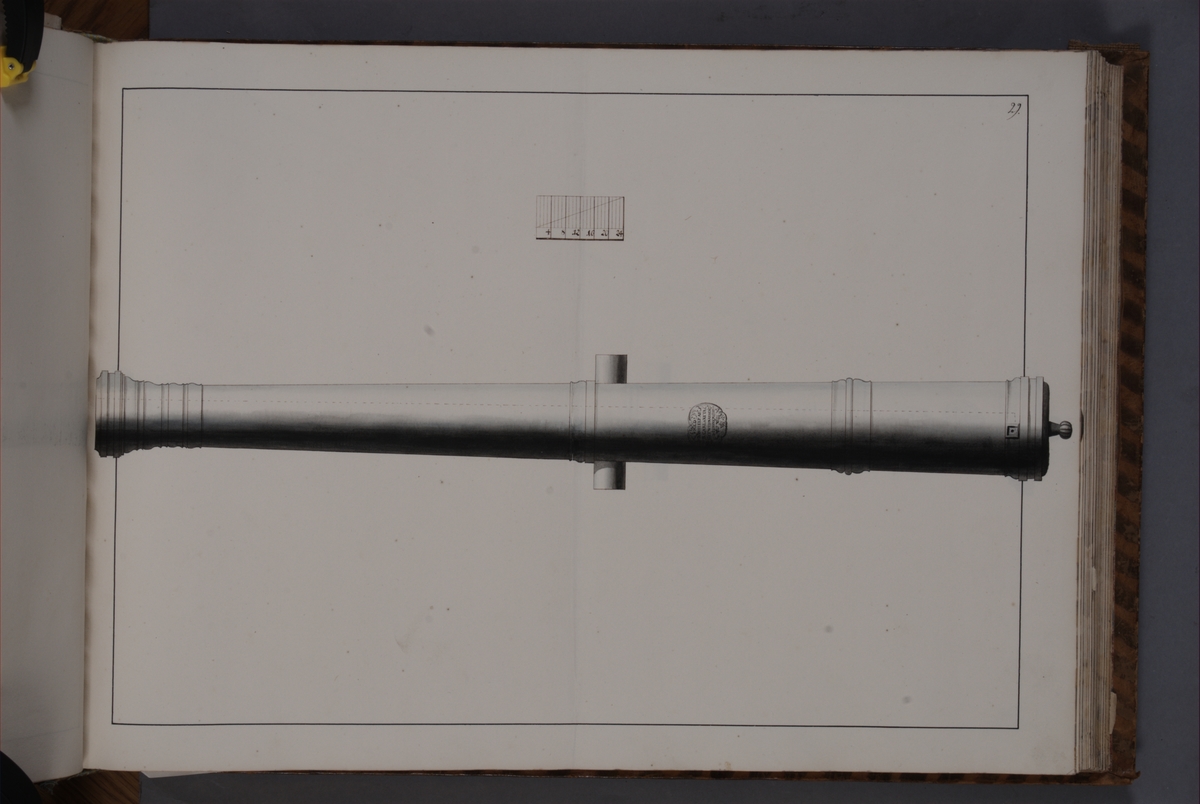 Kjell Hedberg, Imaging depicting fire pipes taken as trophy by the Swedish army in the Battle of Narva on 20 November 1700. Included in volume with depicted canon trophies taken in the years 1700-1702.