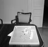 Modell över nya pensionärshemmet.
25 maj 1955