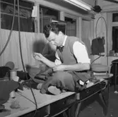 Agafabriken, Skofabriken. Kumla.
Bildsidan.
4 december 1954.