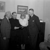 Missionsmöte i Trefaldighetskyrkan.
28 januari 1955