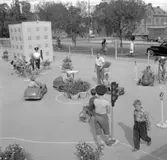 Trafikskola för barn.
Juli 1956