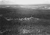 Flygfoto över Hålahults Sanatorium.