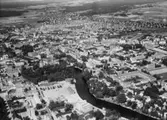 Flygfoto över Örebro, Örebro Slott, m.m.
