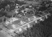 Flygfoto över Åbytorp.
Bilden tagen för vykort.